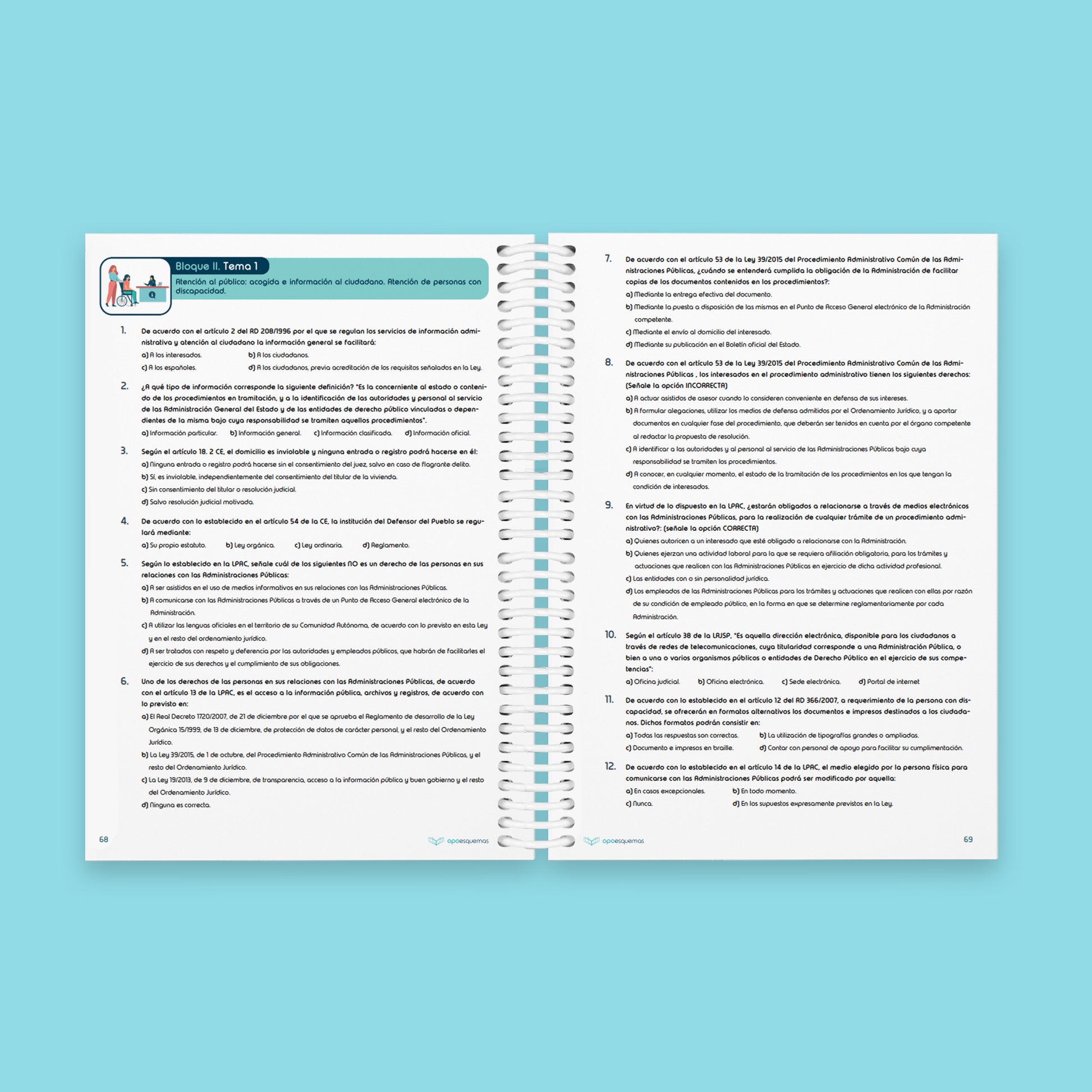 Libro Tests Auxiliar Administrativo del Estado - OPOESQUEMAS