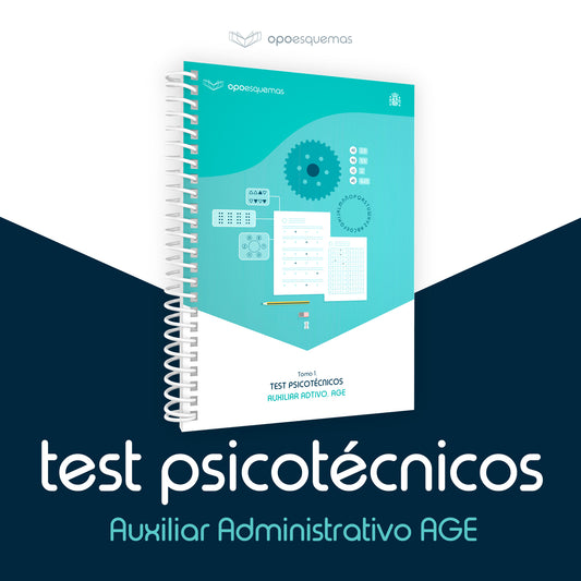 Libro Psicotécnicos Auxiliar administrativo AGE - OPOESQUEMAS