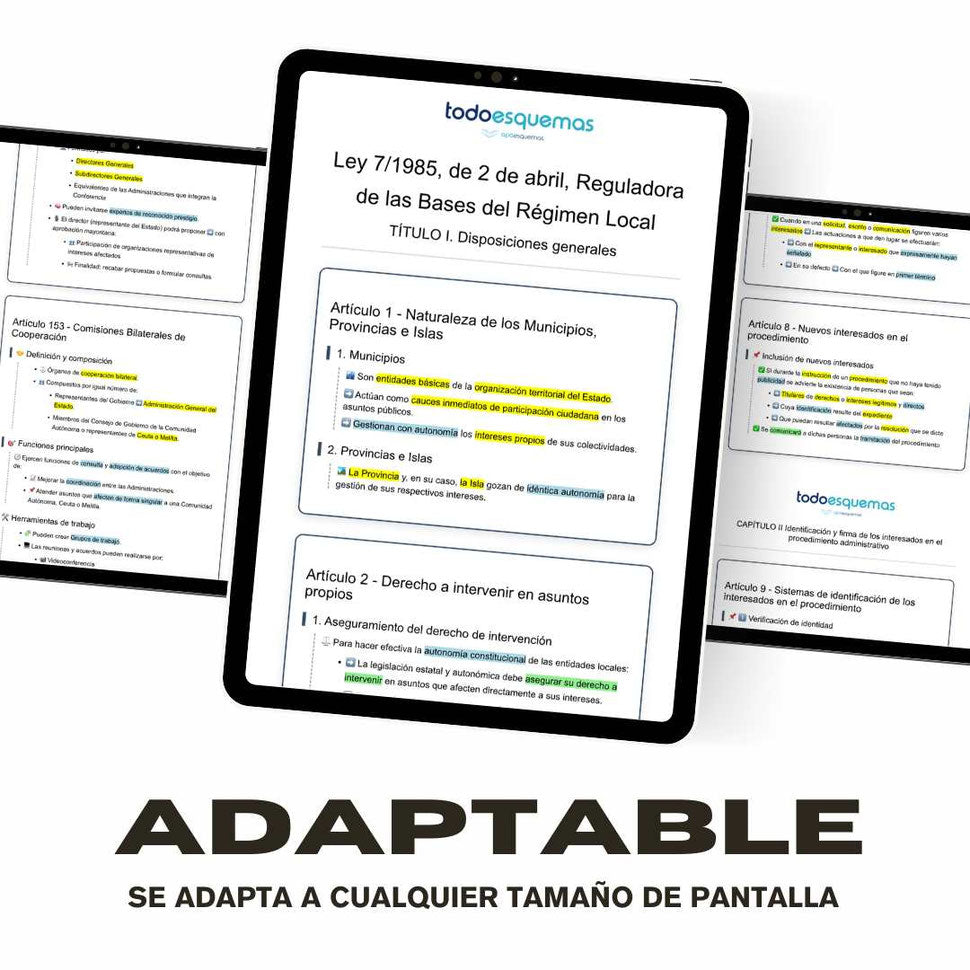 TODOESQUEMAS. Todos los esquemas que necesitas para tu oposición